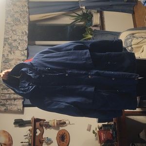 Jacqueline Ferrar jacket Navy blue women's jacket with snaps and zipper